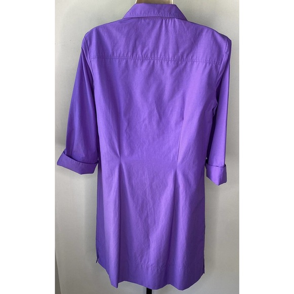 Nordstrom Finley Dani Purple Shift Dress 3/4 Sleeves Pockets Sz S USA $240 - Picture 2 of 7